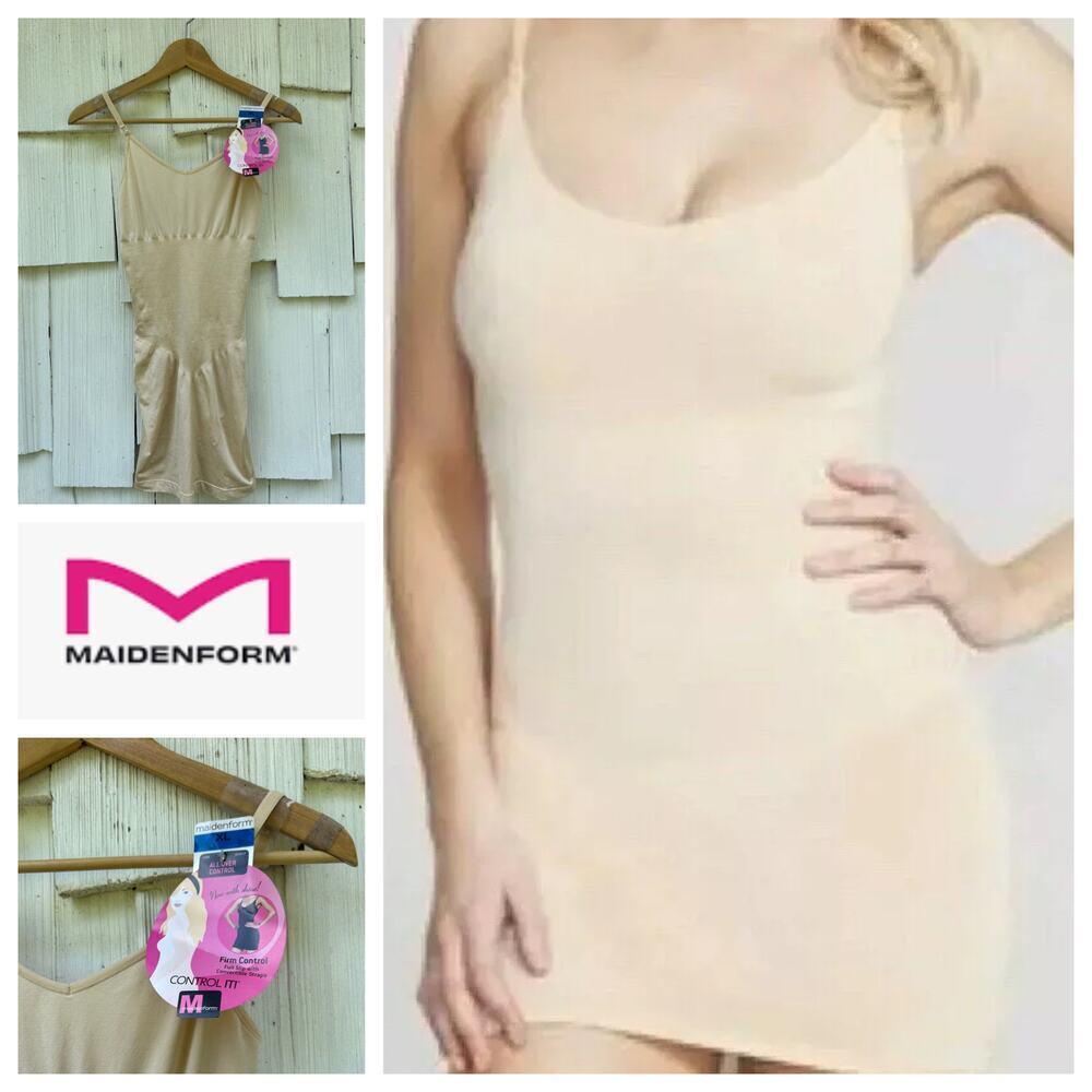 NWT Maidenform Control It Full Slip Bra Convertible Straps All Over Control XL